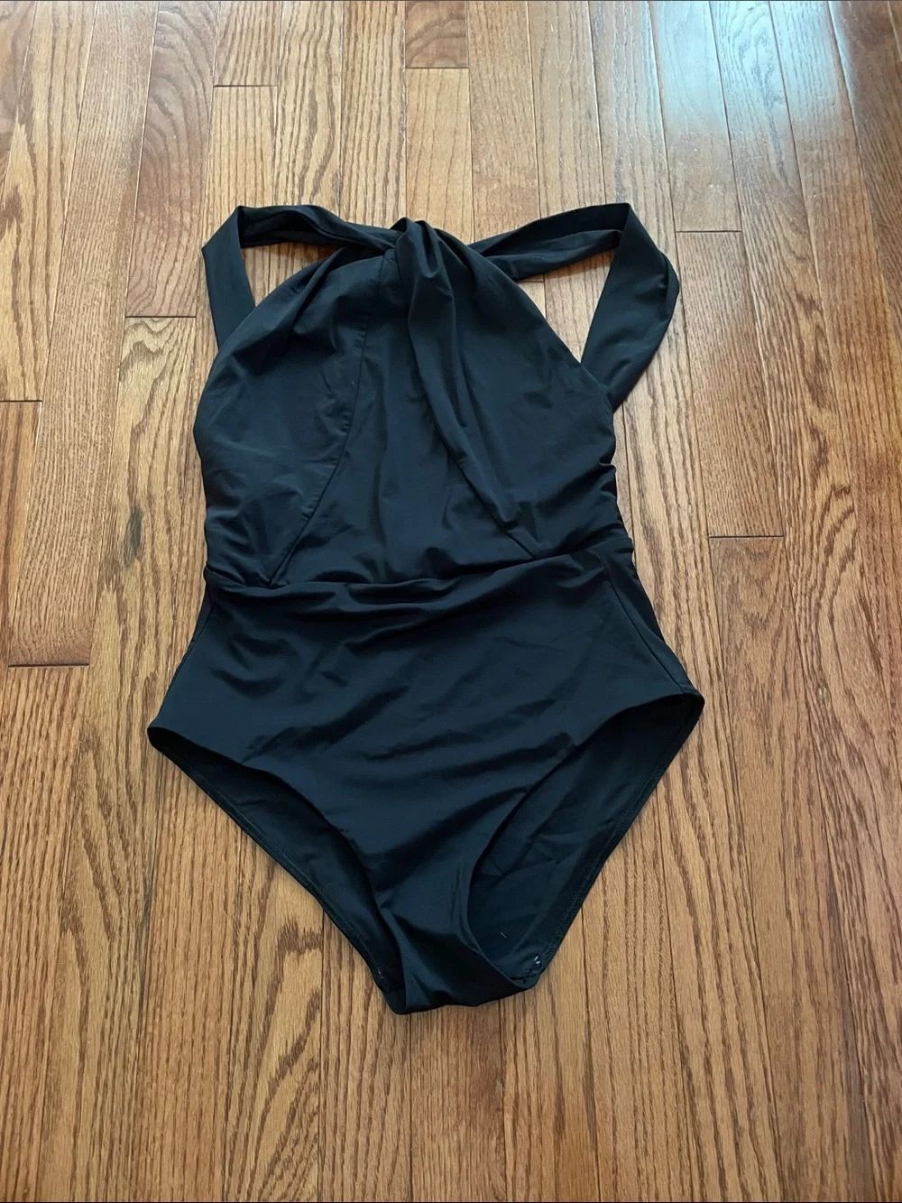 Zimmermann Black Cross Front One Piece Swimsuit Women’s Sz 2